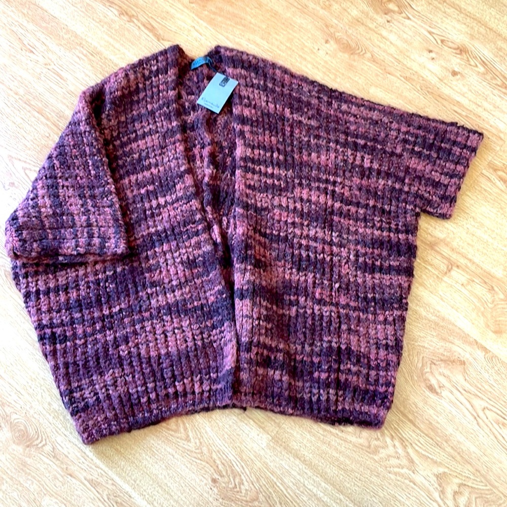 Chunky multi color cardigan.